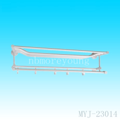 Silver Aluminum Heated Towel Bar