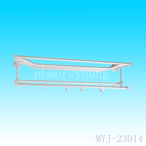 Silver Aluminum Heated Towel Bar