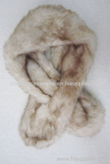 fake fur winter scarf