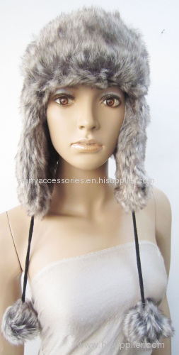 fake fur winter hat