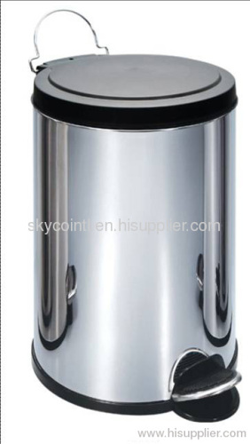 Stainless steel trash bin