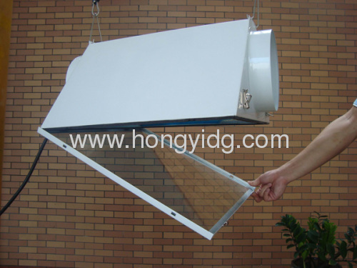 Hydroponics, grow light reflector, air cooled reflector