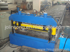 Colored roof panel forming machine