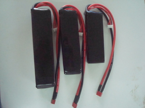11.1v 2700mAh 30Cbattery pack for RC airplan