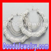 Cheap Celeb Silver Bamboo Chain Earrings Wholesale