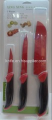 non-stick kitchen knife set with PP+ TPR handle