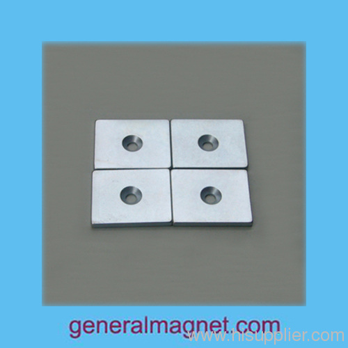 block magnets with countersunk hole