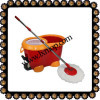 HL004 Red Color 360 Spin Mop, 3 Drives,Deluxe Model