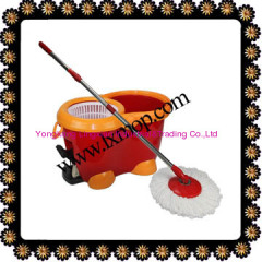 HL004 Red Color 360 Spin Mop, 3 Drives,Deluxe Model