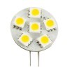 6SMD side pin G4 led flat disc light