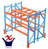 Pallet racks for warehouse storage