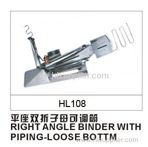 RIGHT ANGLE BINDER WITH PIPING-LOOSE BOTTM HL108