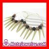 Cheap Pink&Black Basketball Wives Spike Hoop Earrings Wholesale