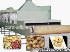 continuous roasted peanuts microwave drying machine