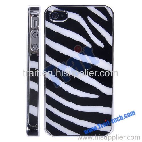 Zebra Stripe Hard Case Cover for iPhone 4S/iPhone 4
