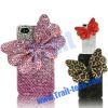 Bow Tie Crystal Bling Case for iPhone 4 3GS