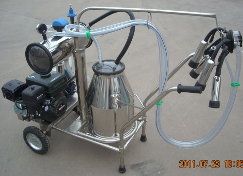 single bucket gasoline milking machine for cow