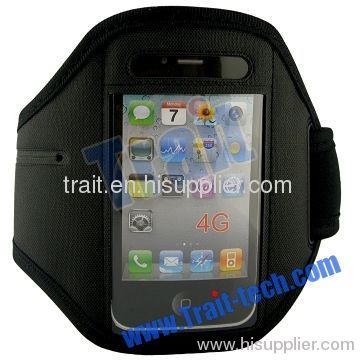 Gym Sport Armband Case for iPhone 4 4G 4th Gen OS(Black)