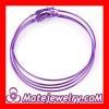 70mm Basketball Wives Purple Plain Hoop Earrings Wholesale