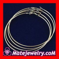 70mm Basketball Wives Plain Bronze Plated Hoop Earrings Wholesale