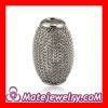 14X21mm Basketball Wives Earring Grey Oval Mesh Beads Cheap