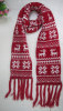 100% acrylic knitted winter scarf