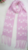 100% acrylic knitted winter scarf