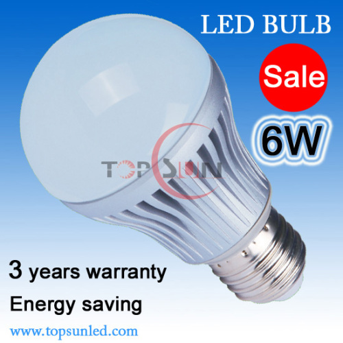 E27 6W LED bulb & LED dimmalbe bulb (CE,ROHS)