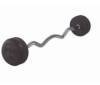 Fixed curl rubber barbell