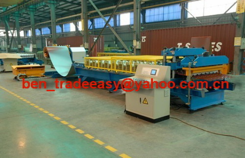 Aluminium Step Tile Roofing Sheet Corrugating Machine