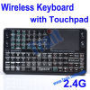 Mini Wireless 2.4GHz Rechargeable Integrated Keyboard With Touchpad Mouse EBO-013