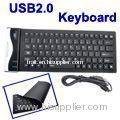 84 Key Waterproof Washable USB Flexible Silicone Keyboard