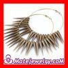 70mm Bronze Basketball Wives Spike Hoop Earrings Wholesale