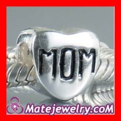 european steling silver mum bead for Mother's day