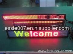 Ali express 7 segment led moving sign with brightness red color