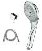 new high pressure water saving best ABS hand held shower head with 59'' inches stainless steel shower hose