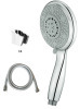 adjustable new high pressure bath shower 120mm high pressure ABS hand held shower head with S/S shower hose