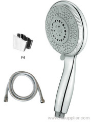 adjustable new high pressure bath shower 120mm high pressure ABS hand held shower head with S/S shower hose