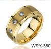 New Rings Gold Rings Diamonds Inlaid Tungsten Wedding Rings