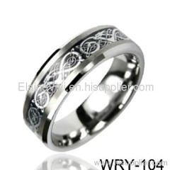 Jewelry Rings Black Rings Dragon Laser Tungsten Rings Wedding Rings Engagement Rings Fashion Rings Mens Rings