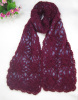 100% acrylic knitted winter scarf