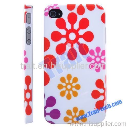 Flower Pattern Hard Case for iPhone 4/ iPhone 4S