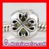 european 925 Sterling Silver August Birthstone Charm Beads with CZ Stone