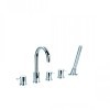 5-hole bath/shower mixer deck-mounted