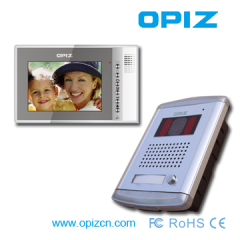 video door phone with 7'' screen and IR CCD camera