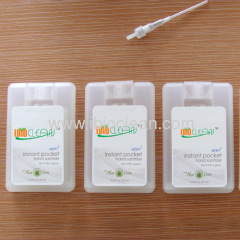 20ml Credit card shape waterless Gel Hand Sanitizer