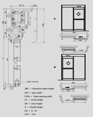 Hermetic sliding door operator system from China manufacturer - Ningbo ...