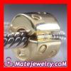 european gold plated solid sterling silver clip beads