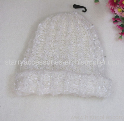 acrylic knitted winter hat