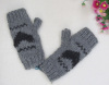 100% acrylic knitted winter gloves